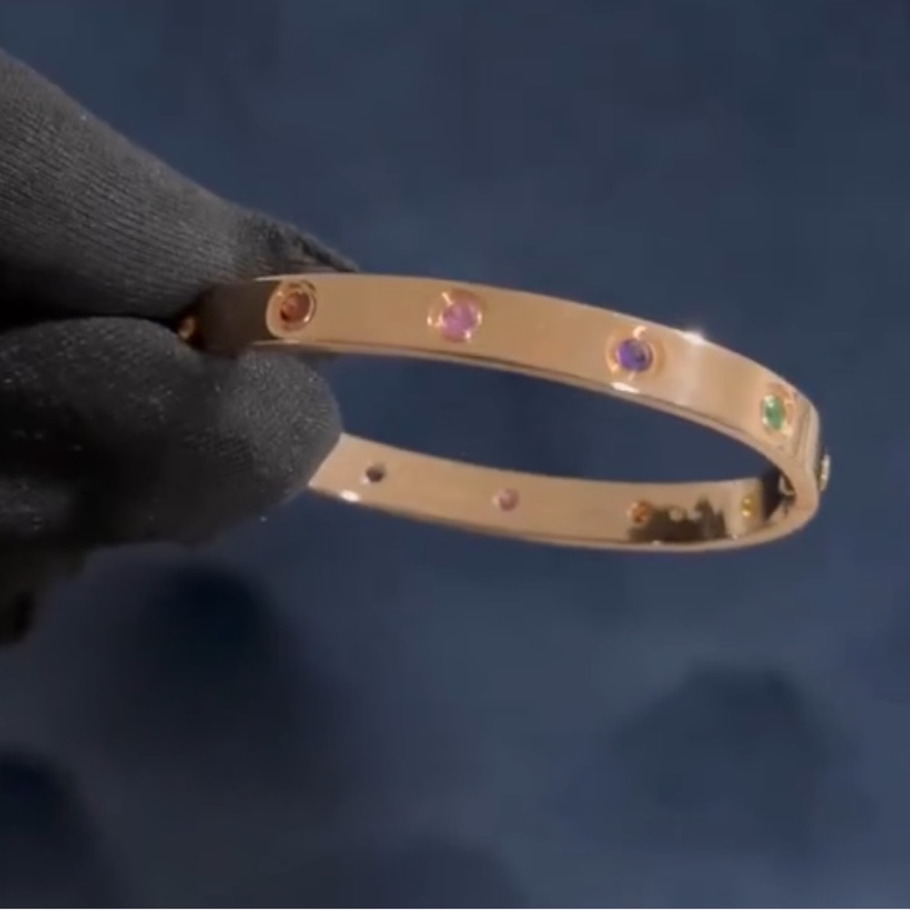 Cartier Rainbow Love Bracelet size 16